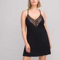 Draping Jersey Nightie with Lace Details