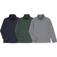 Pack of 3 Turtlenecks in Cotton