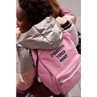 Metallic Warm Padded Jacket with Hood, 3-14 Years