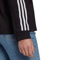 Cotton Mix T-Shirt with 3-Stripes, Logo Print and Long Sleeves