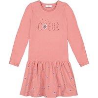 Printed Organic Cotton Dress with Long Sleeves, 3-12 Years