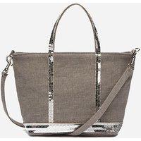 Linen XS Tote Bag with Sequin Trim