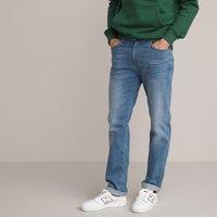 Les Signatures - Organic Cotton Washed Jeans in Straight Fit and Mid Rise
