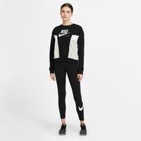 Cotton Mix Leggings with Logo Print and High Elasticated Waist