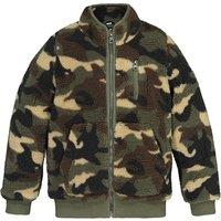 Camo Zip-Up Sweatshirt in Fleece, 3-12 Years