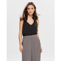 V-Neck Cami with Shoestring Straps