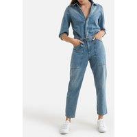 Frid Denim Boilersuit with 3/4 Length Sleeves, Length 26.5"