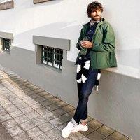 Organic Cotton Denim Jacket in Straight Fit