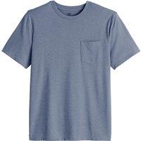 Cotton Blend Pocket T-Shirt with Crew Neck