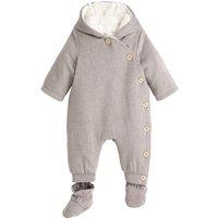 Teddy Faux Fur Pramsuit, 1 Month-2 Years