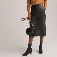 Leather Midi Pencil Skirt