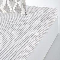 Assane Striped 100% Washed Cotton Fitted Sheet