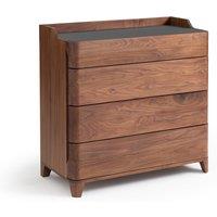 Junius Solid Walnut & Linoleum Chest of Drawers by E. Gallina