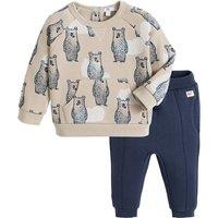 Cotton Mix Sweatshirt/Joggers Outfit, 1 Month-3 Years