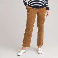Corduroy Straight Maternity Trousers, Length 30"