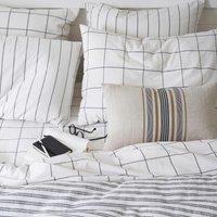 Pia Checked 100% Cotton Duvet Cover