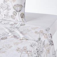 Romarin Floral 100% Cotton Flat Sheet