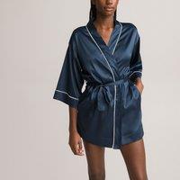 Recycled Satin Kimono with 3/4 Length Sleeves