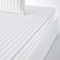 Pia Striped Cotton Fitted Sheet for Thick Mattresses