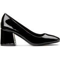 Patent Block Heels with Square Toe