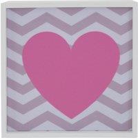 Pink Heart LED Light Box