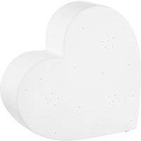 Kids White Ceramic Heart Night Light