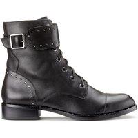 Leather Ankle Boots with Stud Details