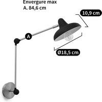 Oukoman Articulated Metal and Brass Wall Lamp