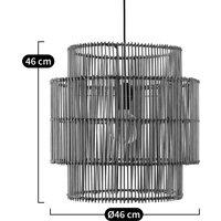 Haya 46cm Diameter Bamboo Ceiling Light Shade