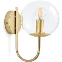 Moricio Brass and Glass Wall Lamp