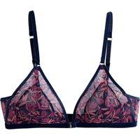 Non-Underwired Triangle Bra in Tulle