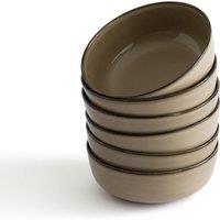 Set of 6 Onda Stoneware Soup Plates