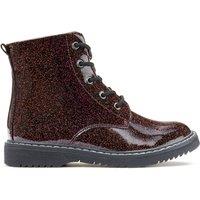 Kids Glittery Ankle Boots with Zip Fastening