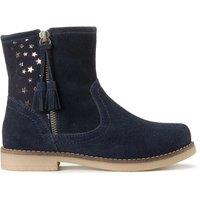 Kids Suede Ankle Boots with Zip Fastening