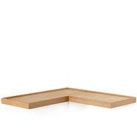 Tidder Oak Corner Wall Shelf