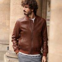 Leather Bomber Jacket