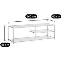 Sybil Satin Nickel TV Cabinet