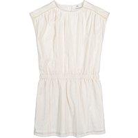 Striped Cotton Mix Dress with Short Sleeves, 3-12 Years