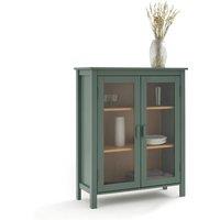 Alvina Solid Pine Low China Cabinet