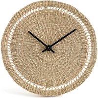 Jutlo 40cm Round Straw Clock