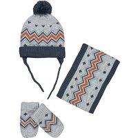 Recycled Hat, Snood and Mittens Set