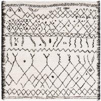 Afaw Square Berber-Style 100% Wool Rug