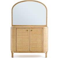 Ladara Rattan Sideboard with Integrated Mirror