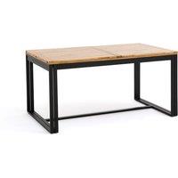 Hiba Extendable Table in Oak and Steel (Seats 6-10)