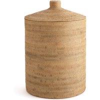 Mirella Rattan and Woven Bamboo Basket