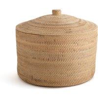 Mirella Rattan and Woven Bamboo Basket