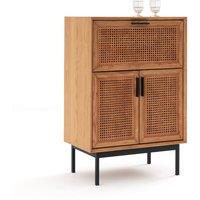 Waska Oak & Cane Bar Cabinet