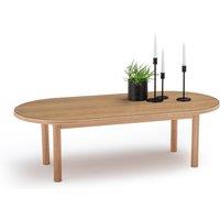 Evergreen Oak & Glass Coffee Table