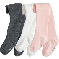 Pack of 3 Tights in Cotton Mix
