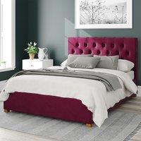 Olivier Plush Velvet Storage Ottoman Bed with Button Tufted Upholstered Headboard